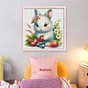 Cute Rabbit-18CT Stamped Cross Stitch 20*20cm/7.87*7.87in