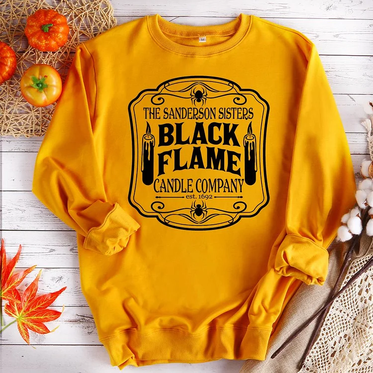 Black Flame Candle Company Sweatshirts-07313-Annaletters