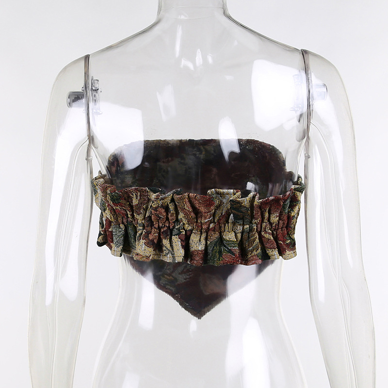 Ootddress Summer Sexy Off-Shoulder Tube Tops 2025 New Strapless Backless Printed Tank Top Vest Vintage Corset Camis Party Clubwear 26 Ootddress Summer Sexy Off-Shoulder Tube Tops 2025 New Strapless Backless Printed Tank Top Vest Vintage Corset Camis Party Clubwear