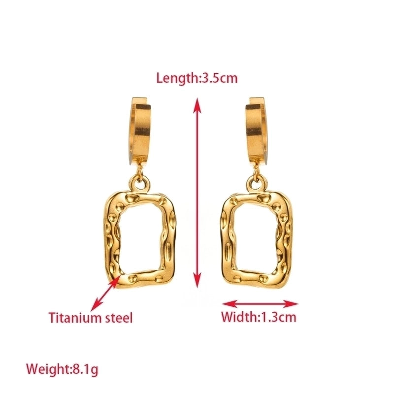 1 Pair Elegant Luxurious Cactus Leaf Heart Shape Hollow Out Inlay 304 Stainless Steel Pearl 18K Gold Plated Drop Earrings