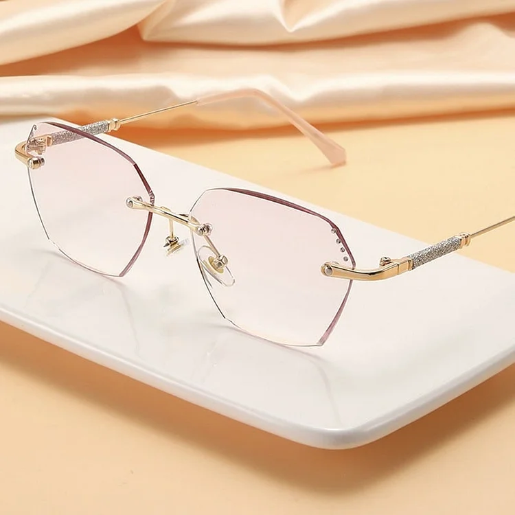 Női hordozható divatos anti-kék fény presbyopia szemüvegek