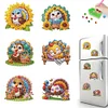 6pcs Soft Magnetic DIY Diamond Painting Fridge Magnet Kit for Beginners Gifts