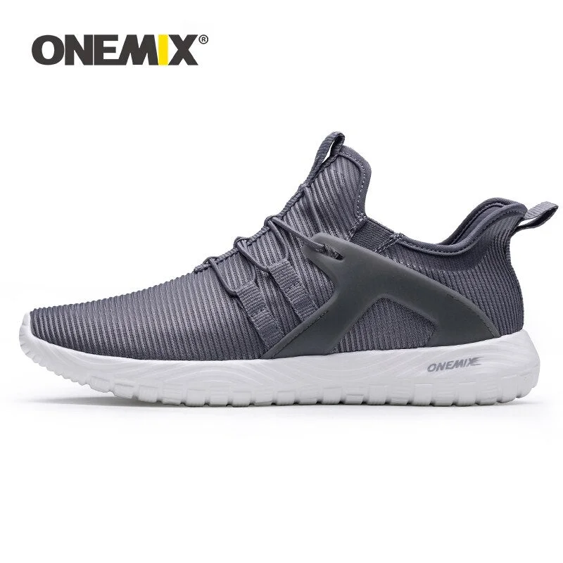 ONEMIX hot sale Men Sneakers Light Weight Breathable Lace-up Training Jogging Shoes Adult Male Outdoor Casual Shoes