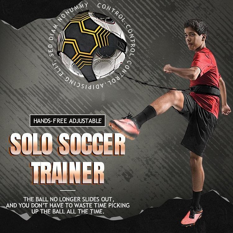 Hands-Free Adjustable Solo Soccer Trainer