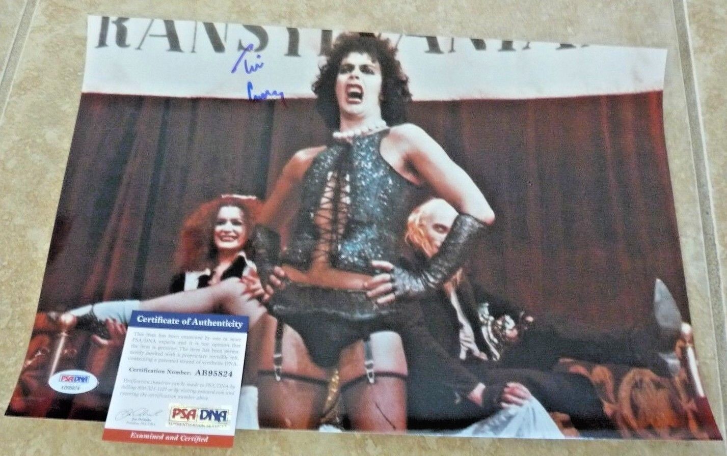 Tim Curry Rocky Horror Picture Show Signed Autograph 10x15 Photo Poster painting PSA Cert 2 G1