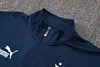 Joyfball 2024/2025 Olympique de Marseille Long Zipped Jacket Blue Soccer Jersey 1:1 Thai Quality 