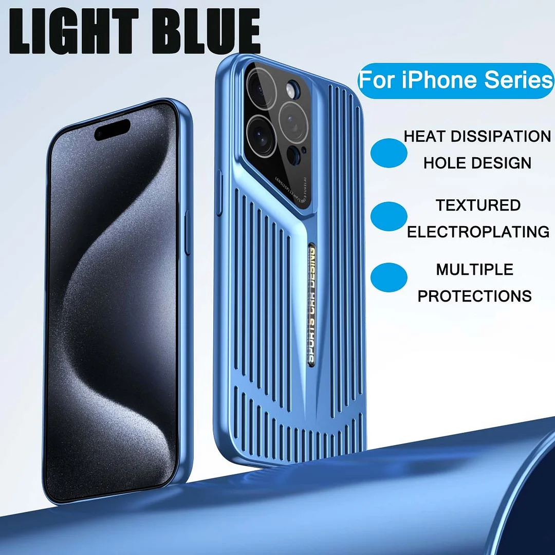 IPHONE14/15 series hollow heat dissipation breathable mobile phone case