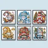(US Only)6pcs Xmas Gnome - Diamond Painting - Partial Special Shaped Drill (Canvas|30*30cm)