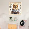 Golden Retriever In Coffee Cup-11CT Stamped Cross Stitch 40*40cm/15.75*15.75in