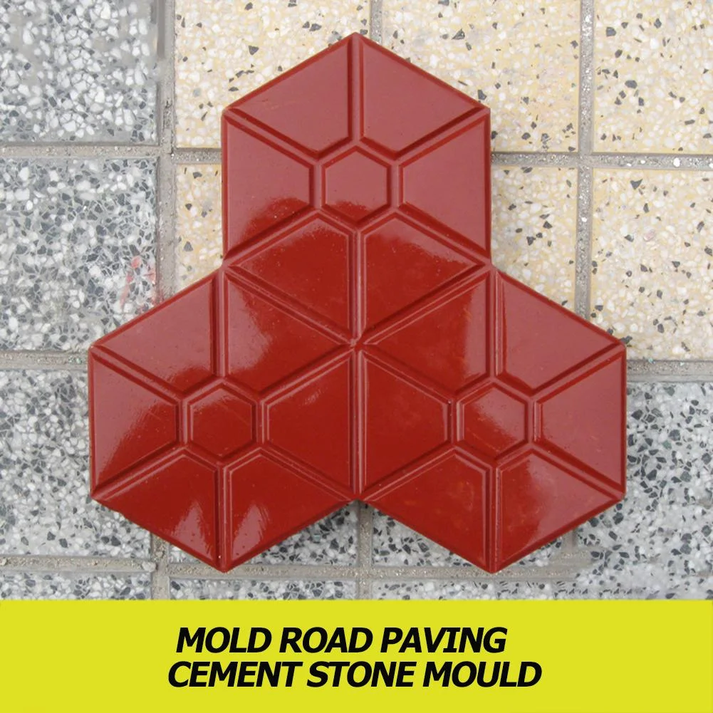 Garden Pavement Mold DIY Path Brick Concrete Mould (Hexagonal Maple Leaf)