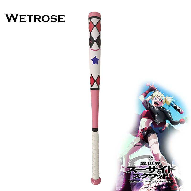 [Wetrose] In Stock Harley Quin Baseball Bat Isekai Suicide Squad Joker Girl Model Weapon Quinn Cosplay Props