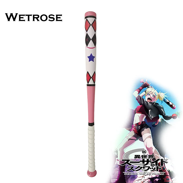 【Wetrose】In Stock Harley Quin Baseball Bat Isekai Suicide Squad Joker Girl Model Weapon Quinn Cosplay Props