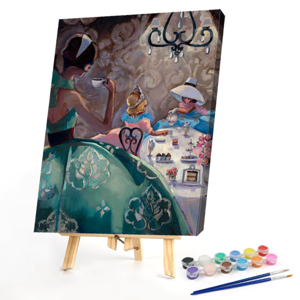 

40*50CM - Paint By Numbers - Big Dress Girl, 501 Original