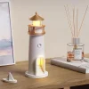 Creative Lighthouse Design Night Light USB Charging Moonlight Lighthouse Projection Lamp Bluetooth Speaker Human Body Sensing Atmosphere Night Light Home Bedroom Living Room Decoration Night Light