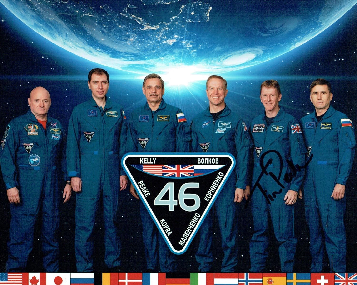 Tim PEAKE British Space Astronaut ESA Signed Autograph 10x8 Photo Poster painting COA AFTAL