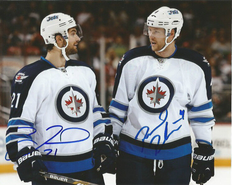 Winnipeg Jets TJ Galiardi Paul Postma Dual Autographed Signed 8x10 Photo Poster painting COA