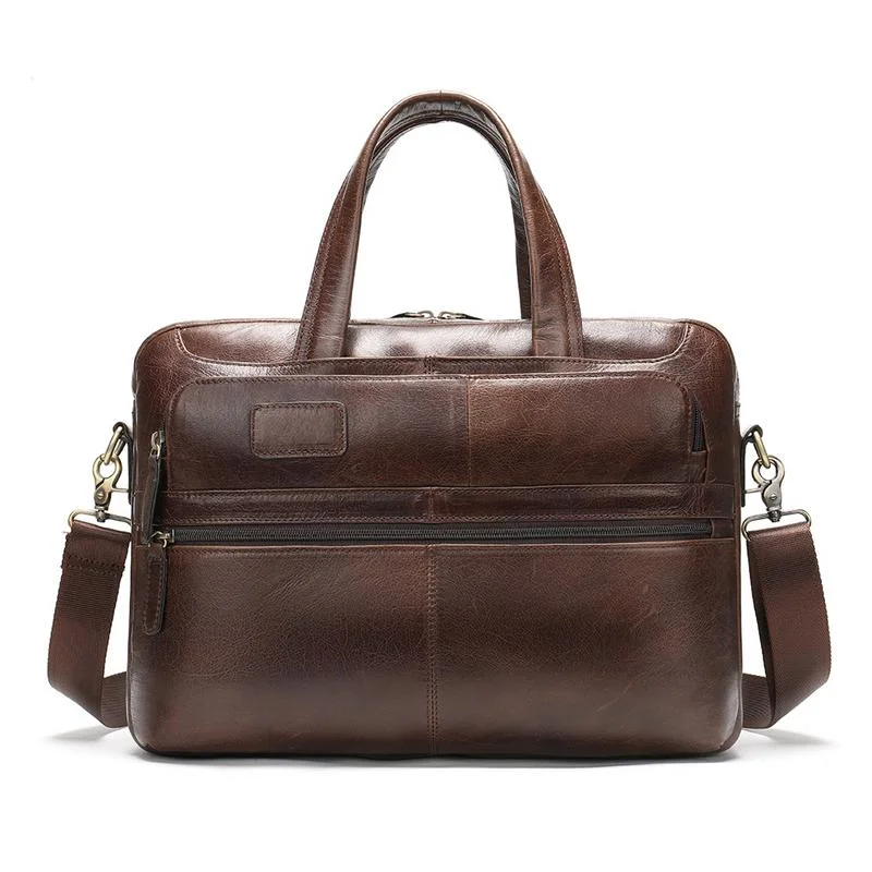 Practical Business Large Capacity Handbags Vintage 15.6 Inch Case