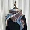 Autumn Winter Women Men Unisex Plaid Shawl Scarf