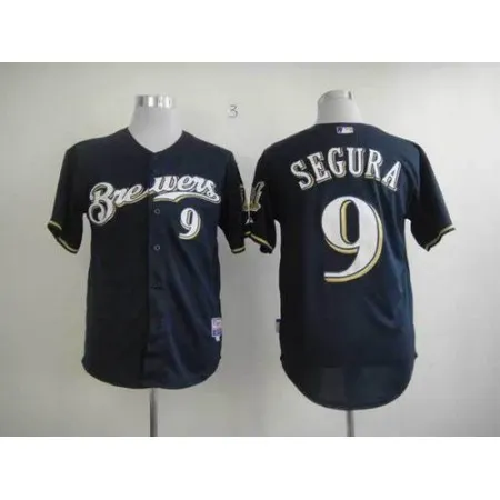 Brewers #9 Jean Segura Blue Cool Base Stitched MLB Jersey