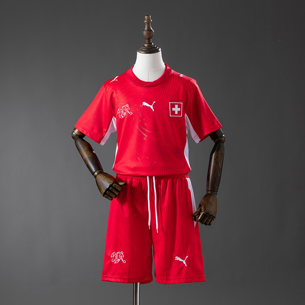 2026 Kids Size Switzerland Home Football Shirt