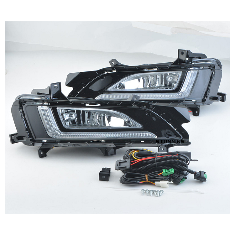 front bumper LED DRL Foglamp Foglight assembly For HYUNDAI TUCSON 2019 2020 fog lights fog light fog lamp plug and play ITN Auto