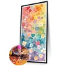 Bunte Blumen - runder Bohrer Diamantmalerei - 45*85cm (gro&szlig;e Gr&ouml;&szlig;e partieller Bauchbohrer)