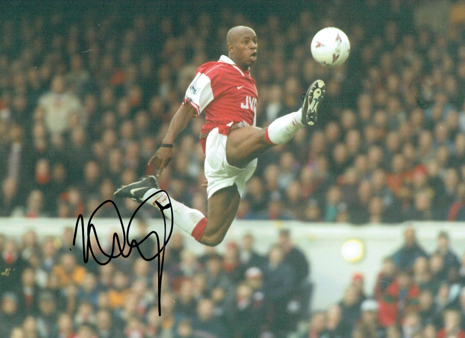 Ian WRIGHT SIGNED Autograph 16x12 Photo Poster painting AFTAL COA Arsenal Classic Image