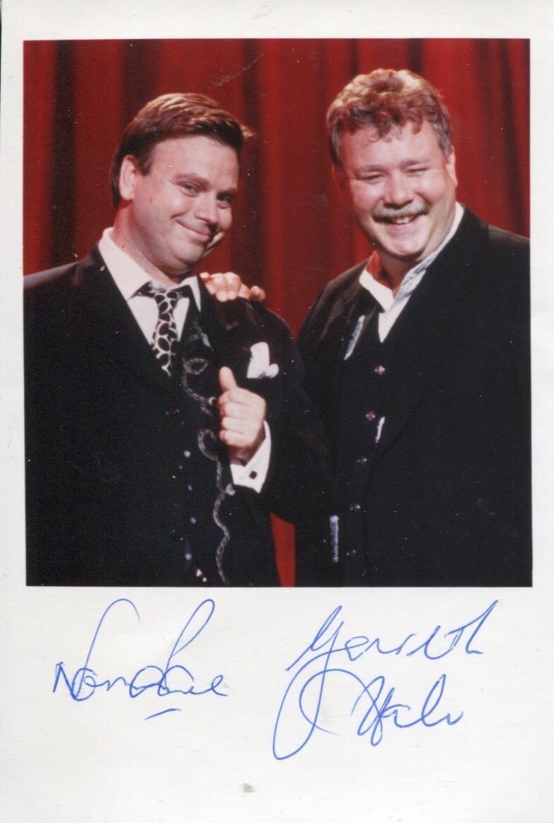 1980’s comedy duo HALE & PACE signed Photo Poster painting - UACC DEALER