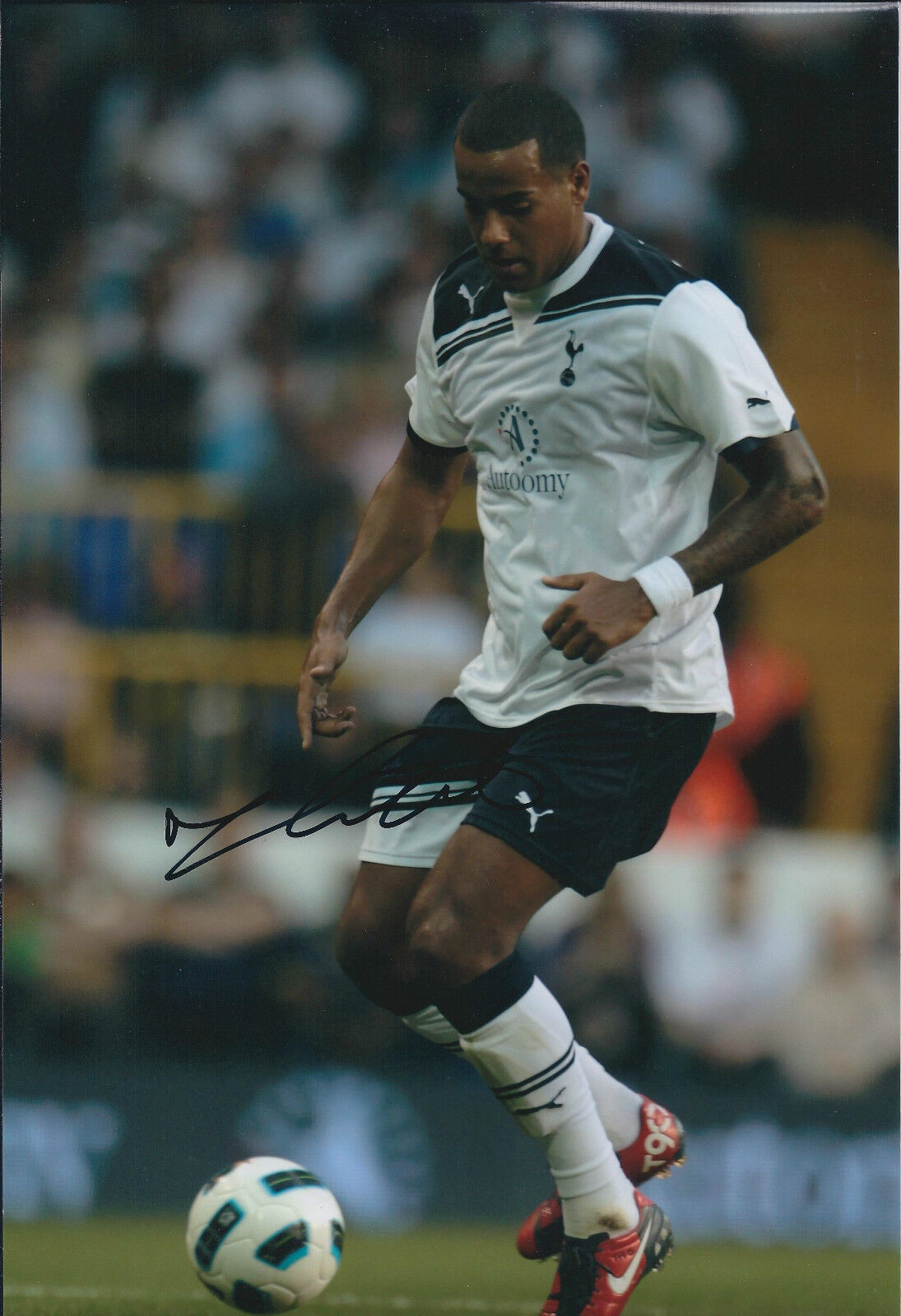 Tom HUDDLESTONE SIGNED Autograph 12x8 Photo Poster painting AFTAL COA Tottenham SPURS