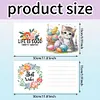 uk.everydayedeals 6Pcs DIY Diamond Painting Greeting Card - Easter Cats