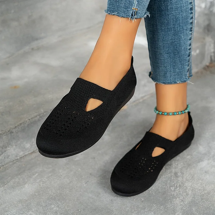 Fly Woven Breathable Slip On Casual Ballet Shoes shopify Stunahome.com