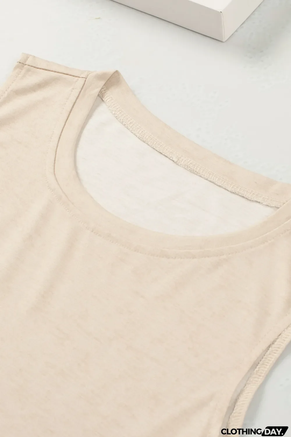 Blank Apparel - Apricot Gradient Leopard Print Tank Top