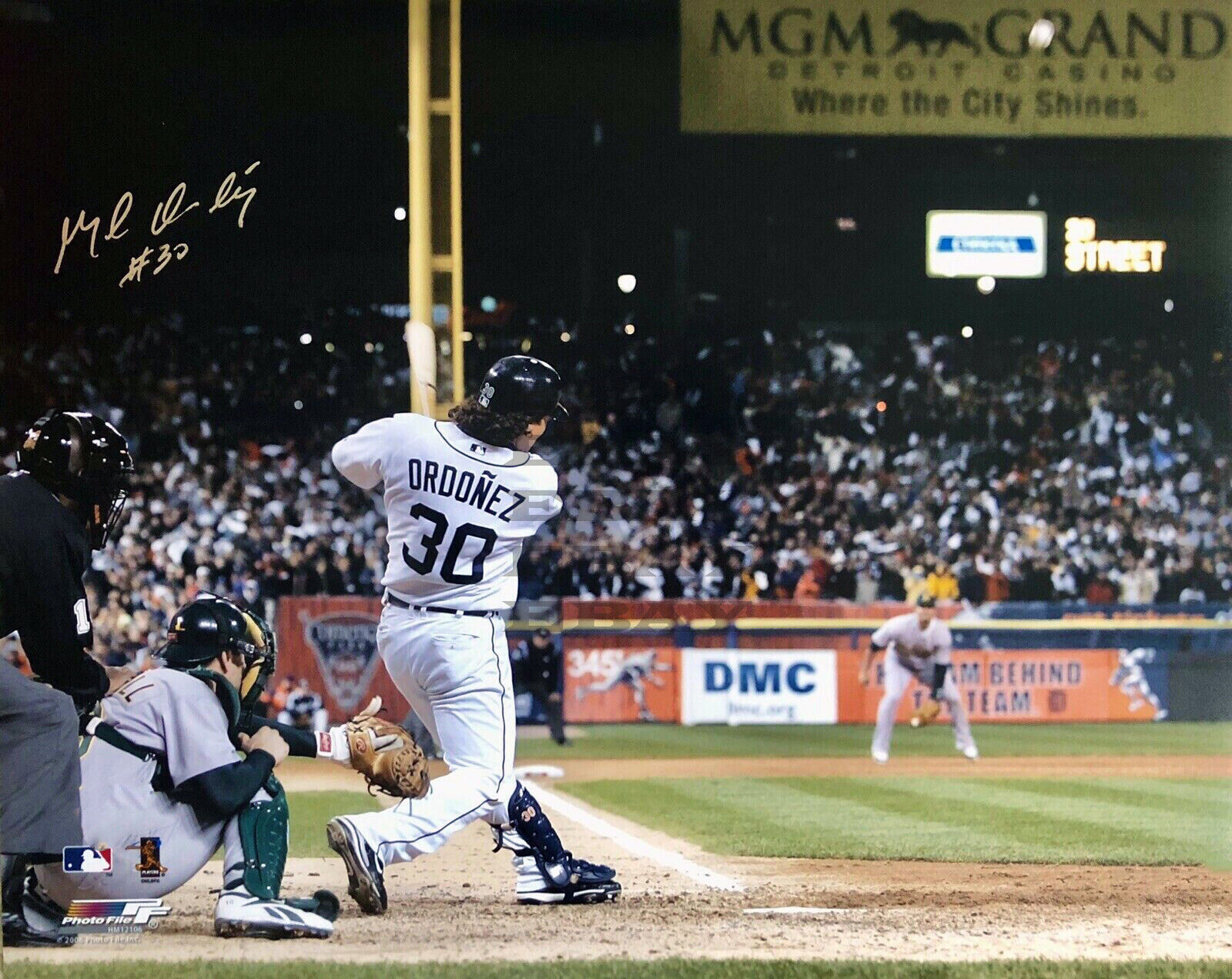 Magglio Ordonez Detroit Tigers Signed 8x10 autographed Photo Poster painting Reprint