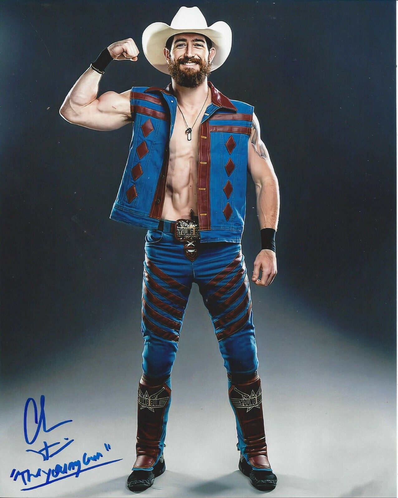 Chandler Hopkins Autographed 8x10 AEW, MLW, ROH Superstar#3