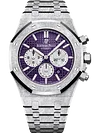 Silver 904L Steel Purple Dial - Automatic Watch - 41mm