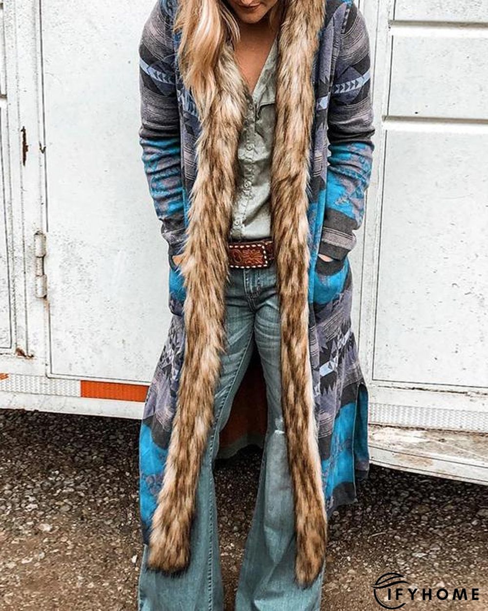 Long Sleeve Vintage plus size Outerwear | IFYHOME