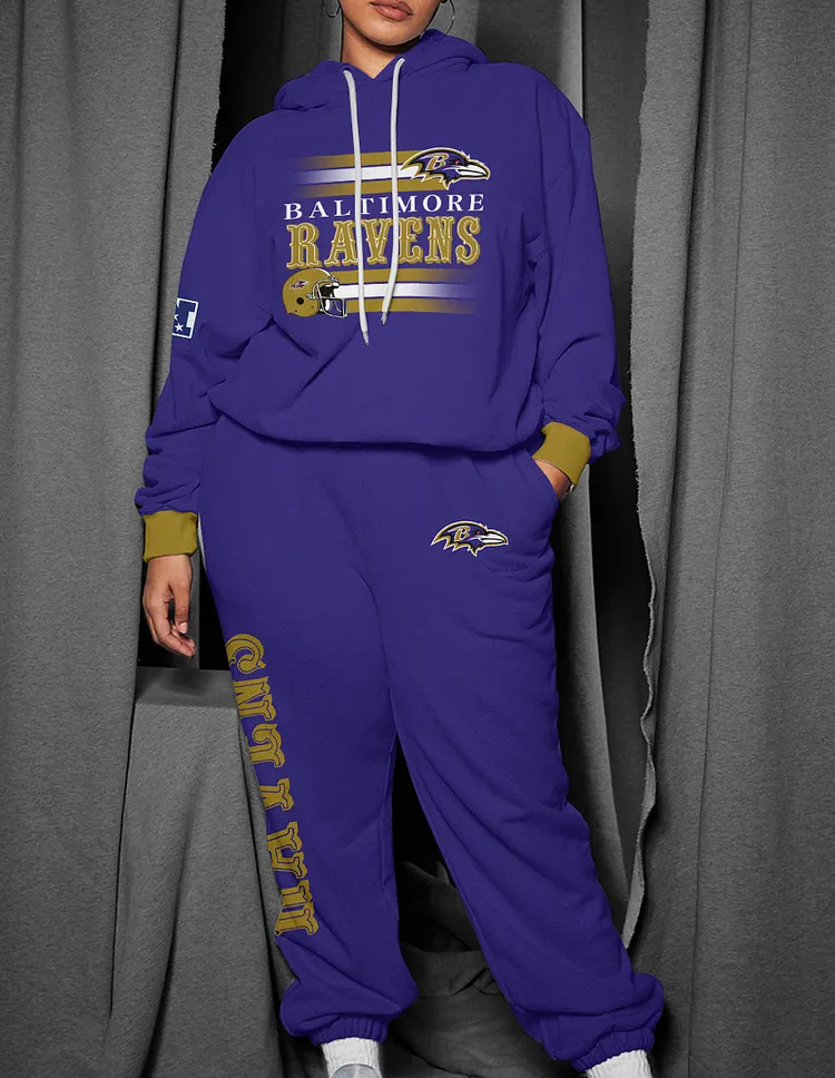  Baltimore Ravens 3D Printed Pullover Hoodie And Sweatpant 2pcs Tracksuits