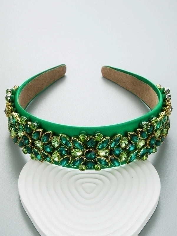 Women’s Glam Geometric Artificial Crystal Rhinestones Hair Band