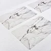 2PCS/SET Marble Pattern Anti-Slip Heat Insulated PVC Dining Table Kitchen Coffee Tea Place Mat Tableware Pad Mat