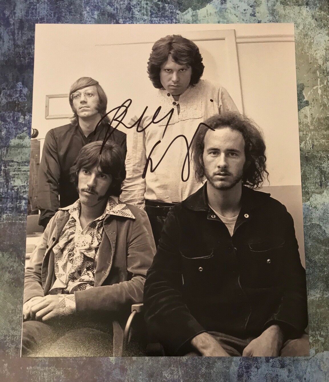 GFA The Doors Guitarist * ROBBY KRIEGER * Signed 11x14 Photo Poster painting PROOF R2 COA