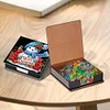 Diamond Painting Snowman Leather Notecard Box Gem Art Sticky Note Holder