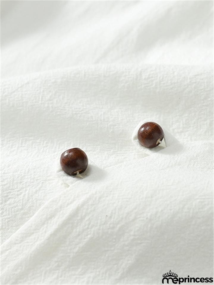 Loose Comfy Retro Print V Neck Short Sleeve T-Shirts