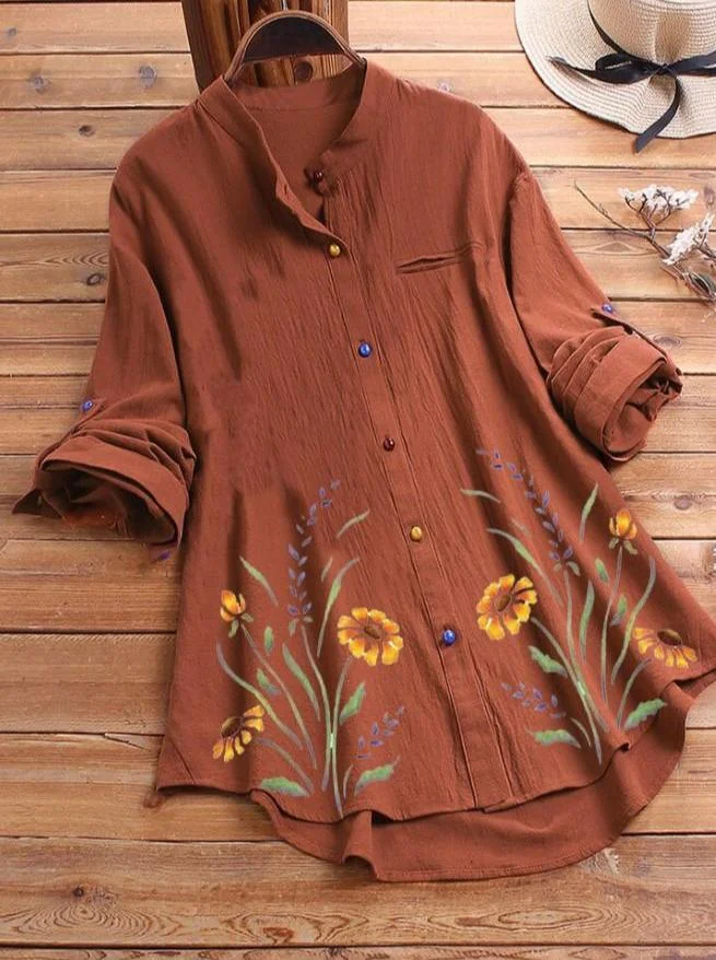 Women's Spring And Autumn Printed Long Sleeve T-Shirt
