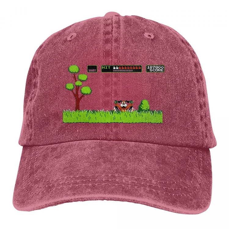 NES Video Game Duck Hunt Baseball Caps Outfits Vintage Distressed Denim Washed Sun Cap Unisex Style Outdoor Summer Gift Caps Hat