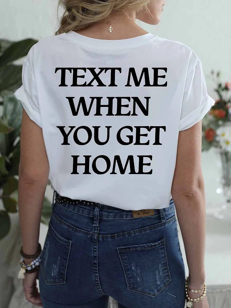 Bestdealfriday Text Me Hoodie Women's T-Shirt