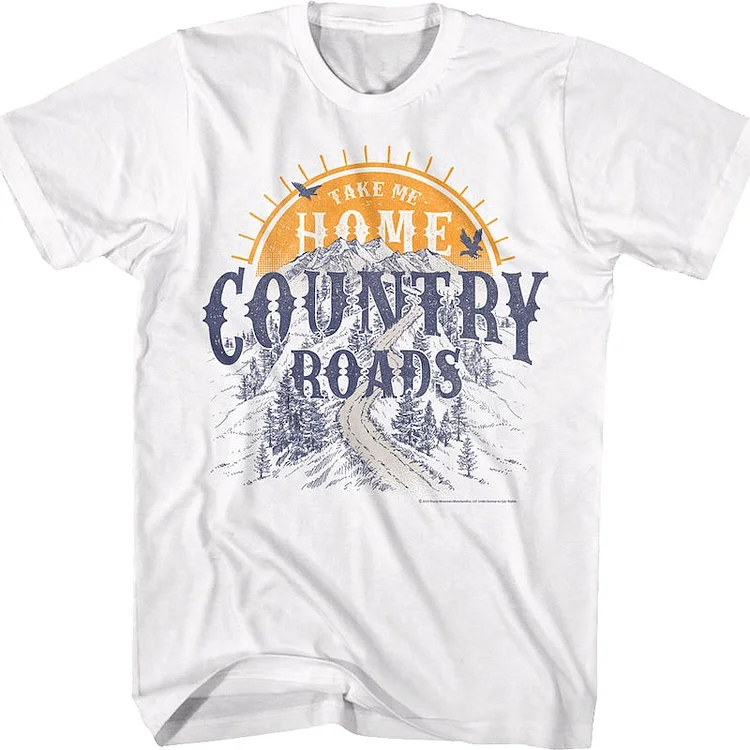 Country Roads Sunset John Denver T-Shirt