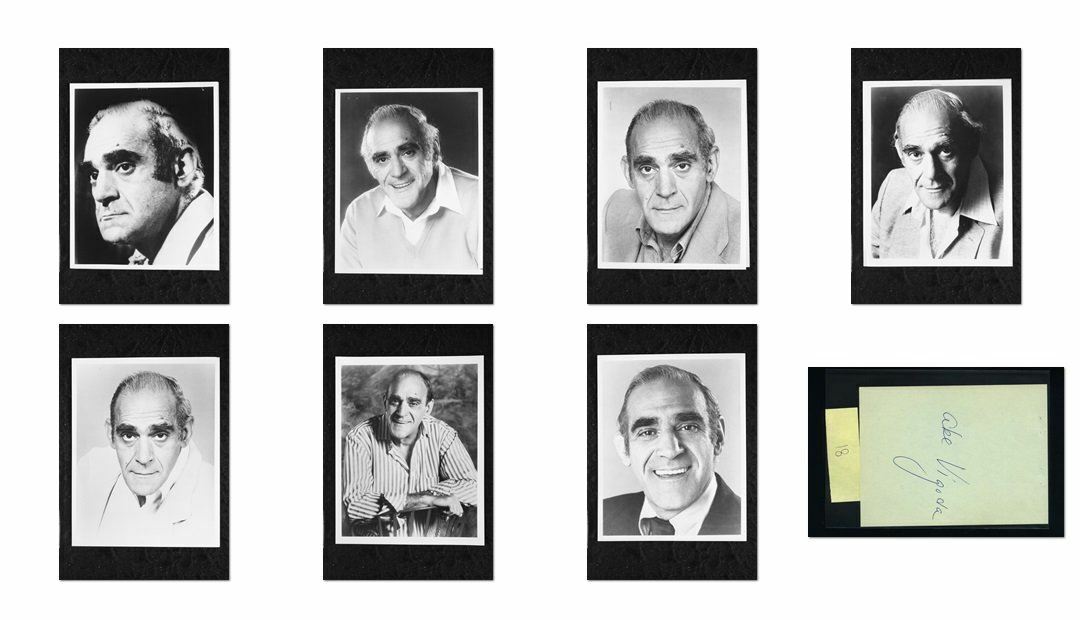 Abe Vigoda - Signed Autograph and Headshot Photo Poster painting set - Barney Miller