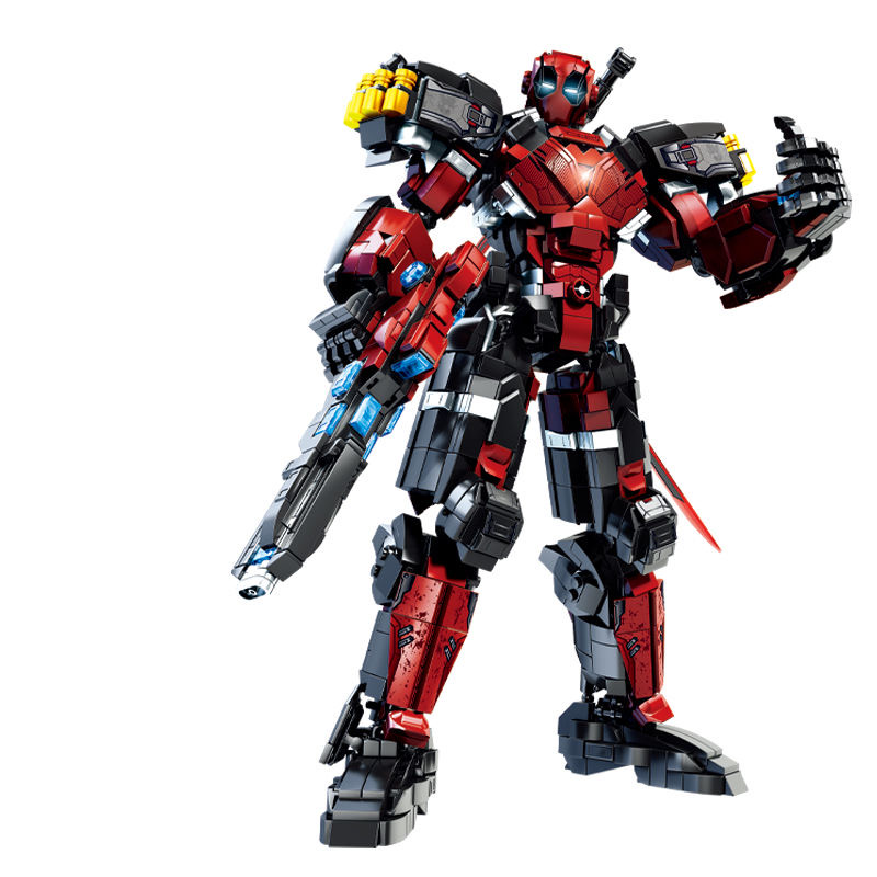  Deadpool &times; Iron Man Mech Hybrid | 2002-Piece Limited Edition | Armor Customization Kit
