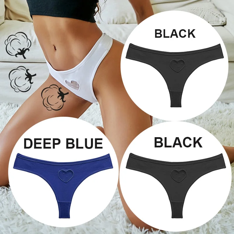 FINETOO 3PCS/Set S-XL Women Panties G-String Underwear Fashion Thong Lingerie Low Rise Panty Sexy Lace T-Back Woman Panties