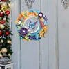 DIY Flowers Butterflies Diamond Painting Wreath （Single Sided)